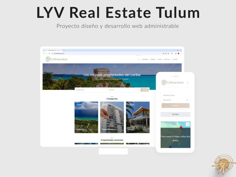 Sitio Web LYV Real Estate Tulum